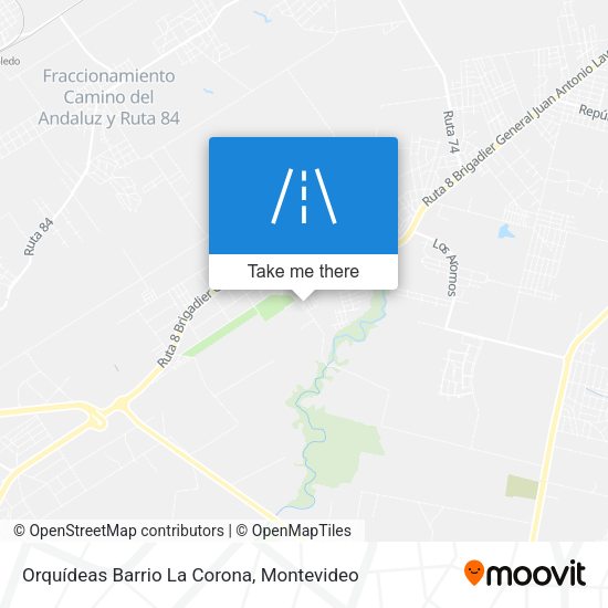 Mapa de Orquídeas Barrio La Corona