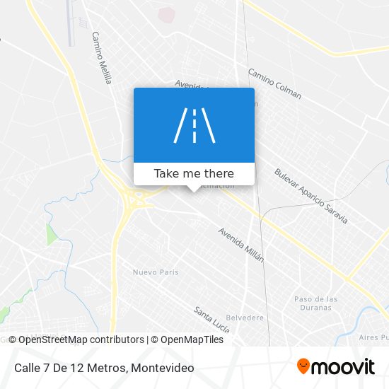 Mapa de Calle 7 De 12 Metros