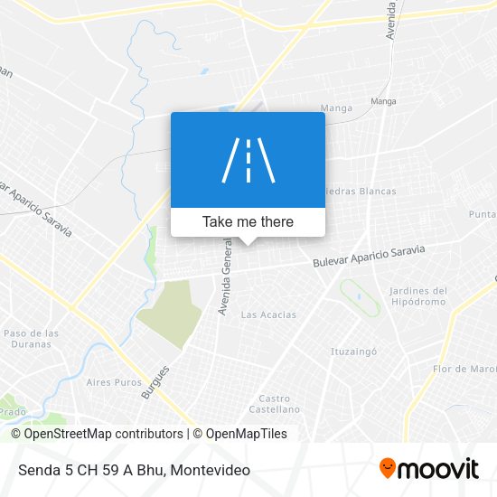 Mapa de Senda 5 CH 59 A Bhu