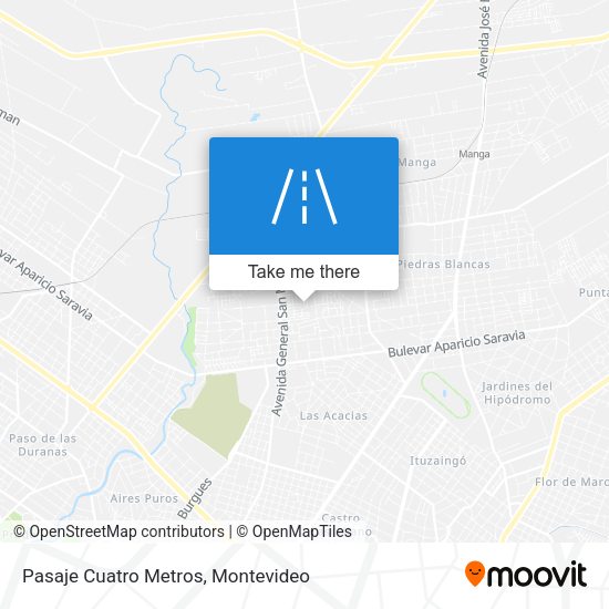 Pasaje Cuatro Metros map