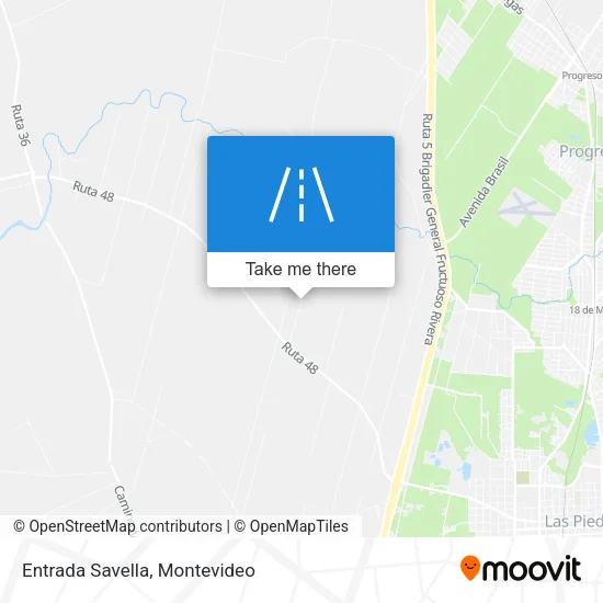 Entrada Savella map