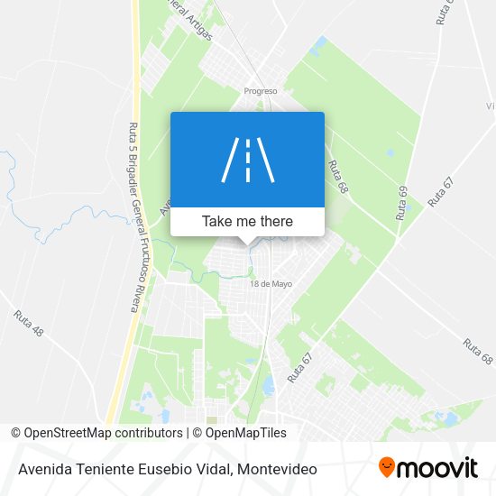 Avenida Teniente Eusebio Vidal map