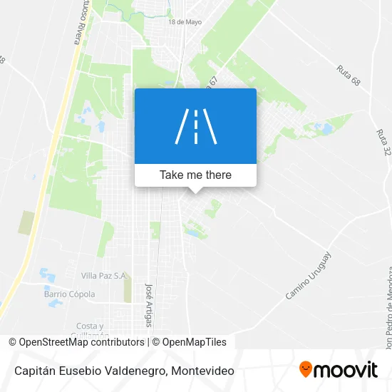 Mapa de Capitán Eusebio Valdenegro