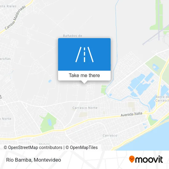 Río Bamba map
