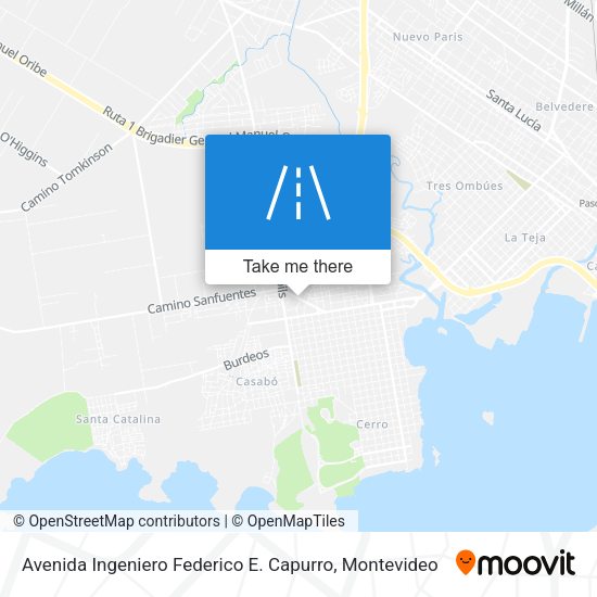 Avenida Ingeniero Federico E. Capurro map