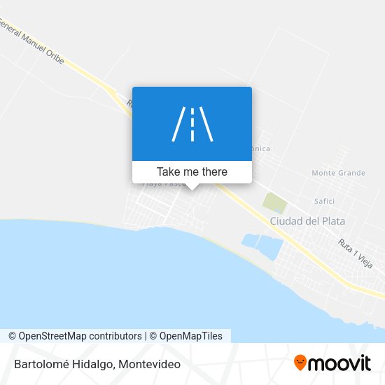 Bartolomé Hidalgo map