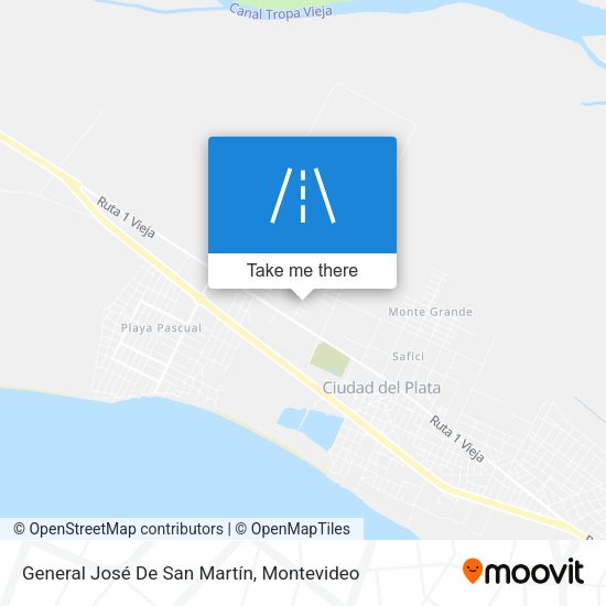 General José De San Martín map
