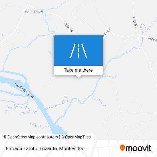 Entrada Tambo Luzardo map