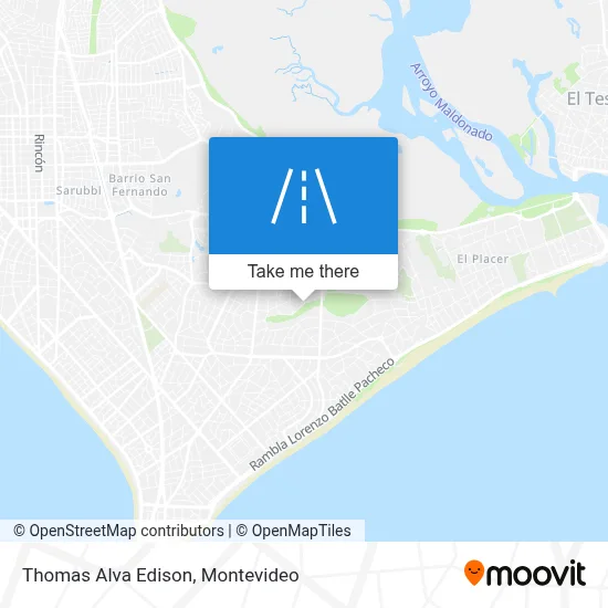 Thomas Alva Edison map