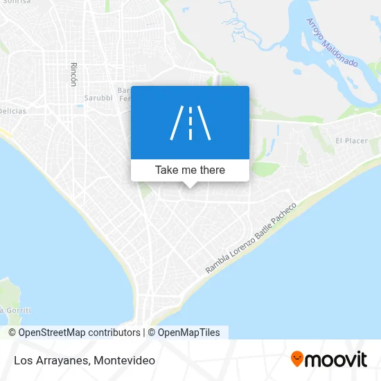 Los Arrayanes map