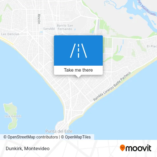 Dunkerque map
