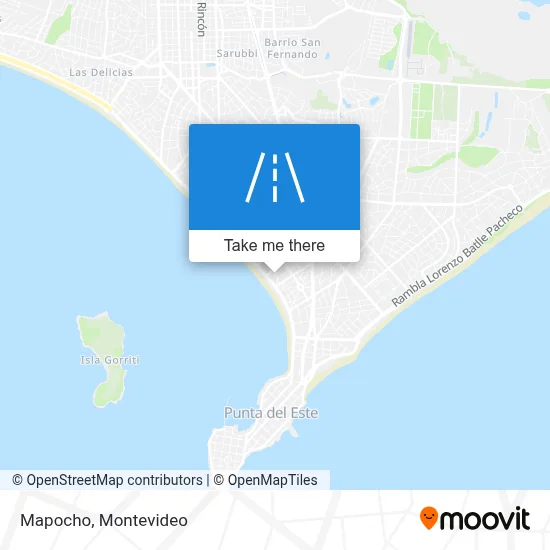 Mapocho map