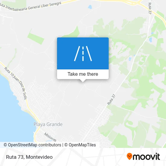Ruta 73 map
