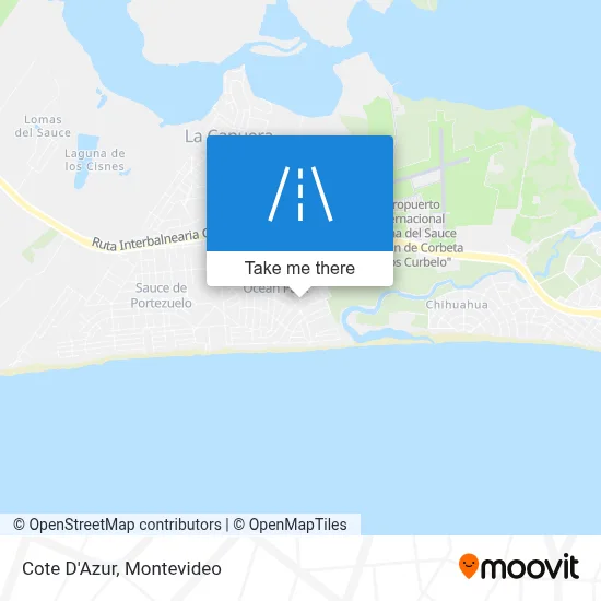 Cote D'Azur map