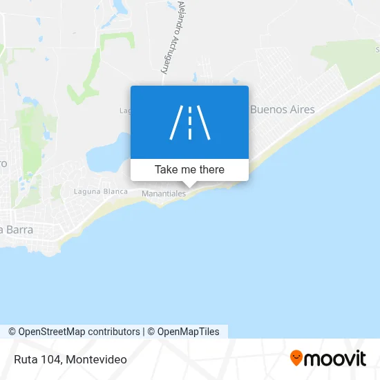 Ruta 104 map