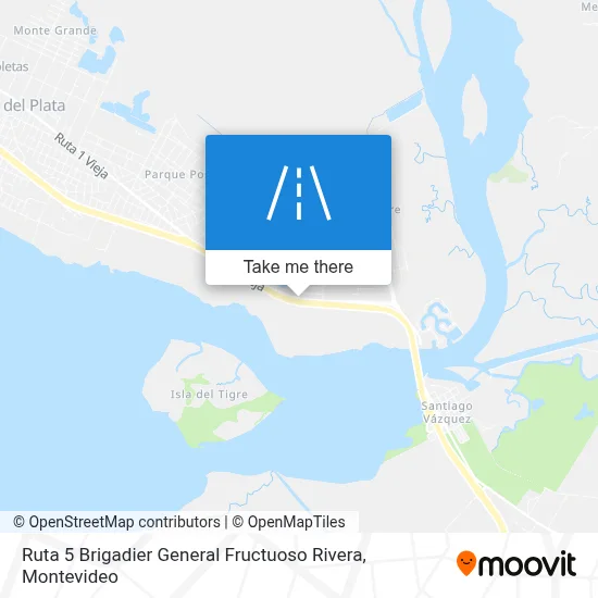 Ruta 5 Brigadier General Fructuoso Rivera map