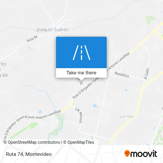 Ruta 74 map