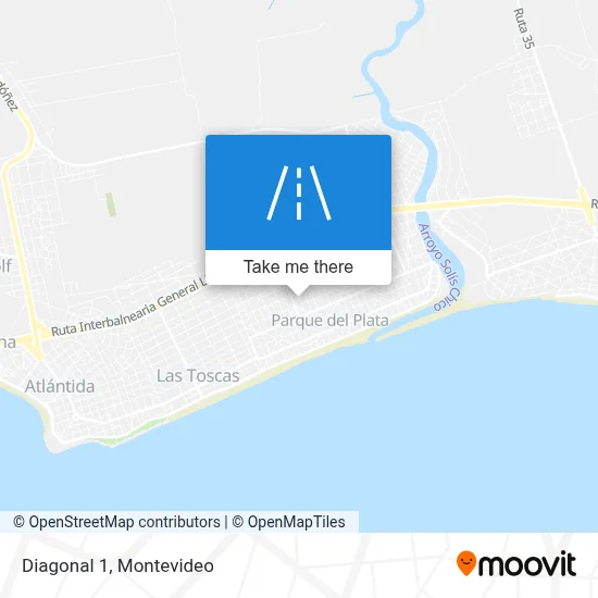 Diagonal 1 map