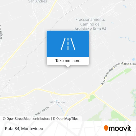 Ruta 84 map