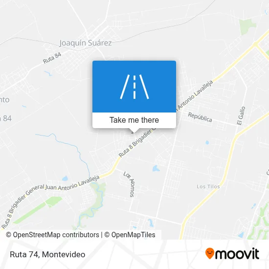 Ruta 74 map