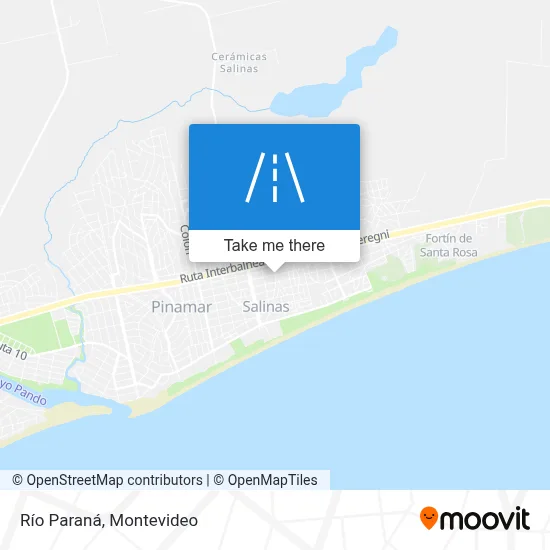 Río Paraná map