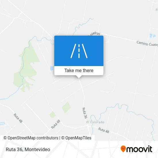 Ruta 36 map