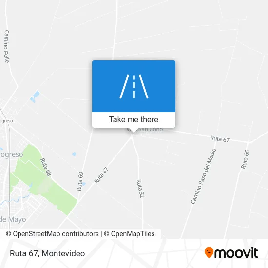 Ruta 67 map