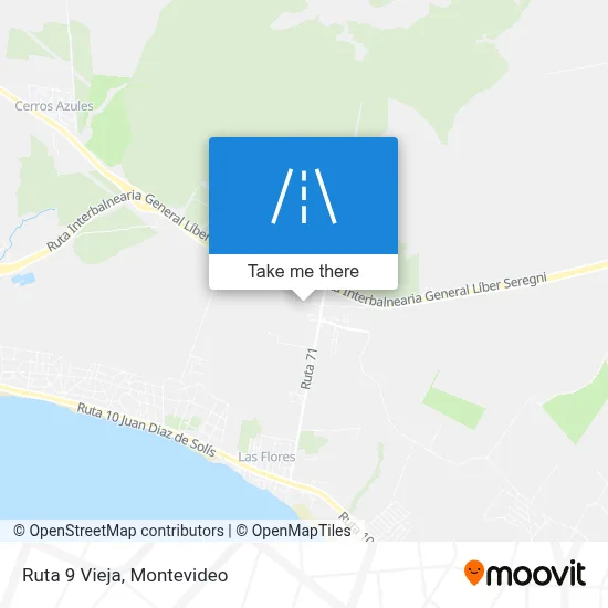Ruta 9 Vieja map