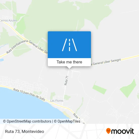Ruta 73 map