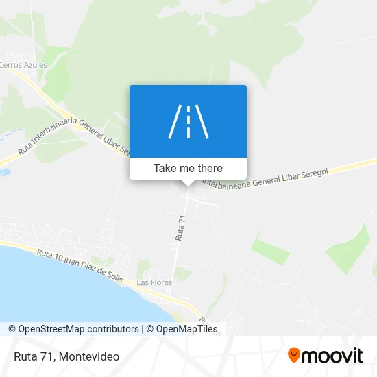 Ruta 71 map