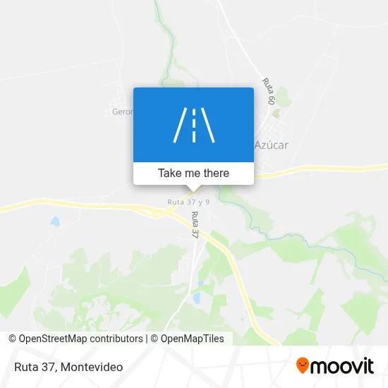 Ruta 37 map