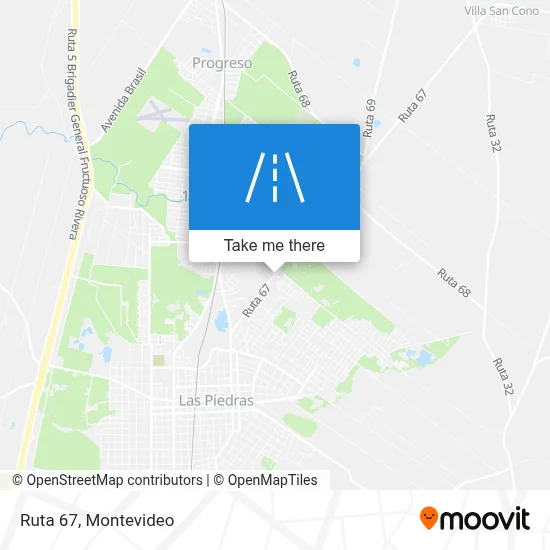 Ruta 67 map