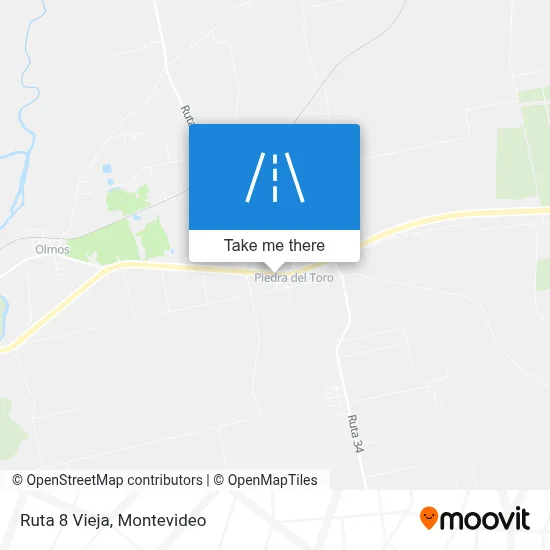 Ruta 8 Vieja map