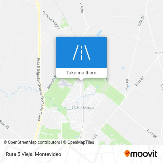 Ruta 5 Vieja map