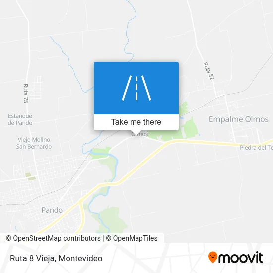 Ruta 8 Vieja map