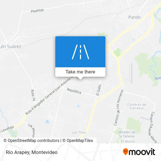 Río Arapey map