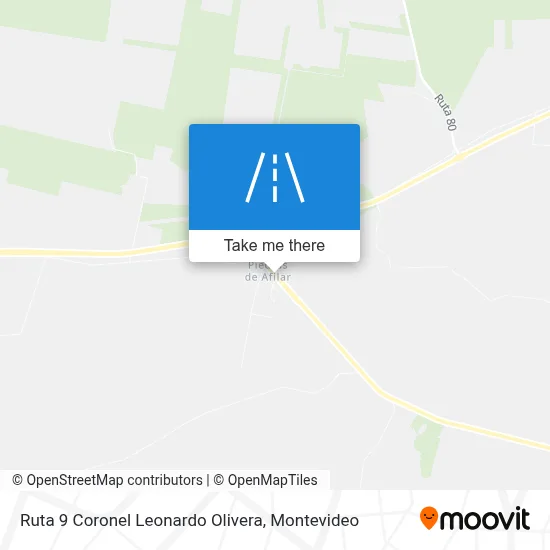 Ruta 9 Coronel Leonardo Olivera map