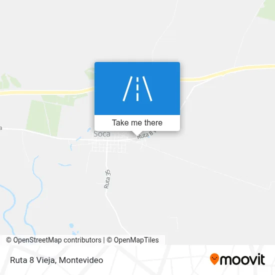 Ruta 8 Vieja map