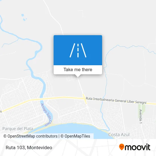 Ruta 103 map