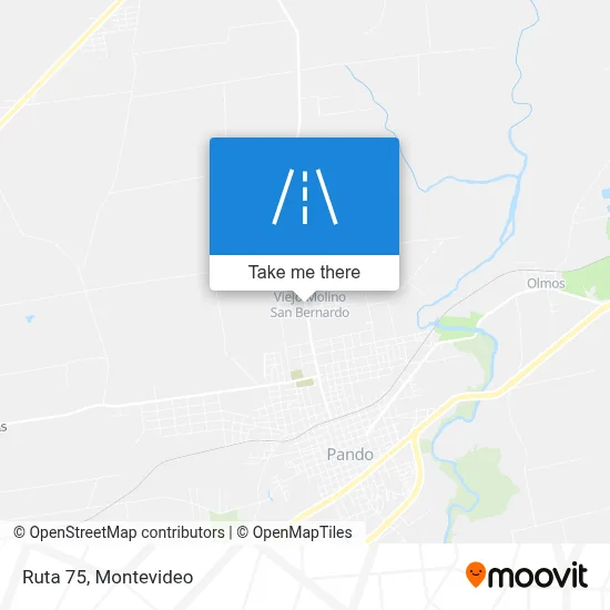 Ruta 75 map