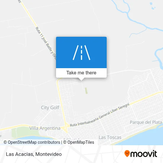 Las Acacias map