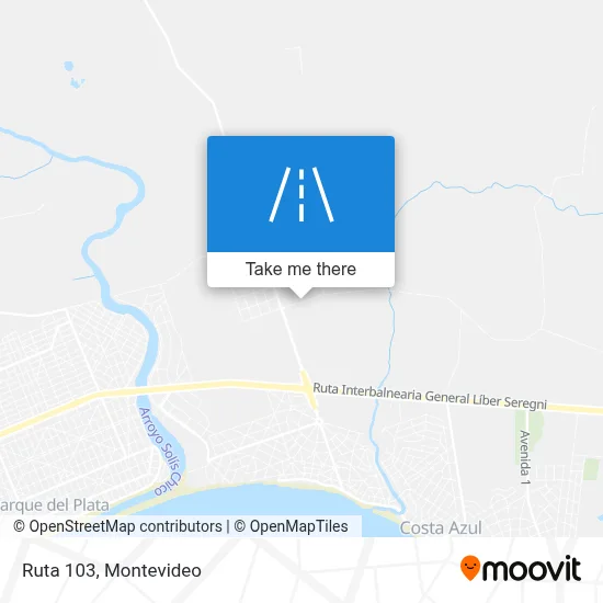 Ruta 103 map