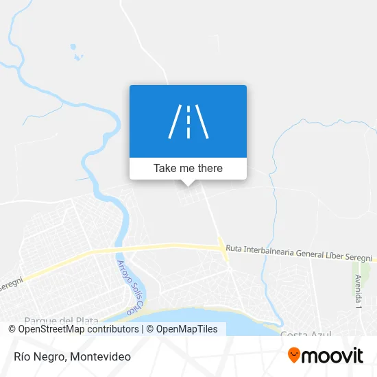 Río Negro map