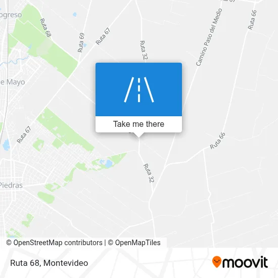 Ruta 68 map