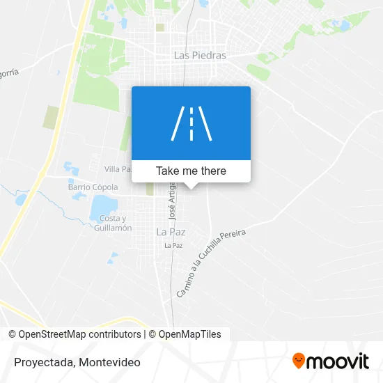 Proyectada map