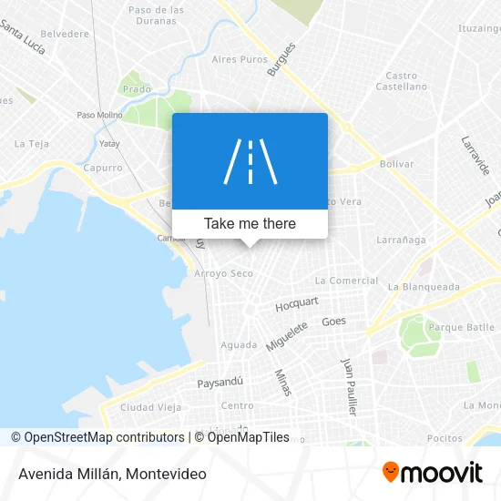 Avenida Millán map