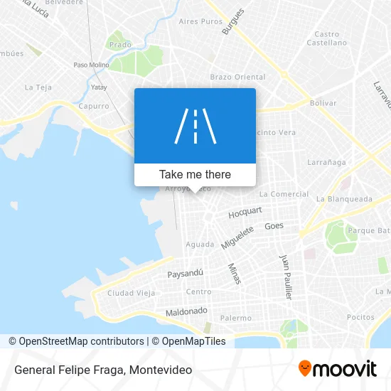 General Felipe Fraga map