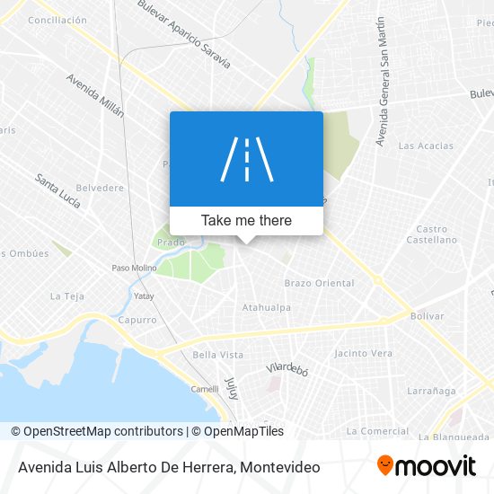 Mapa de Avenida Luis Alberto De Herrera