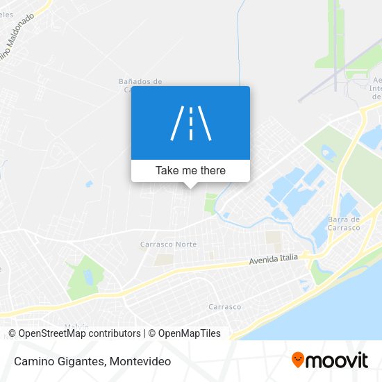 Mapa de Camino Gigantes