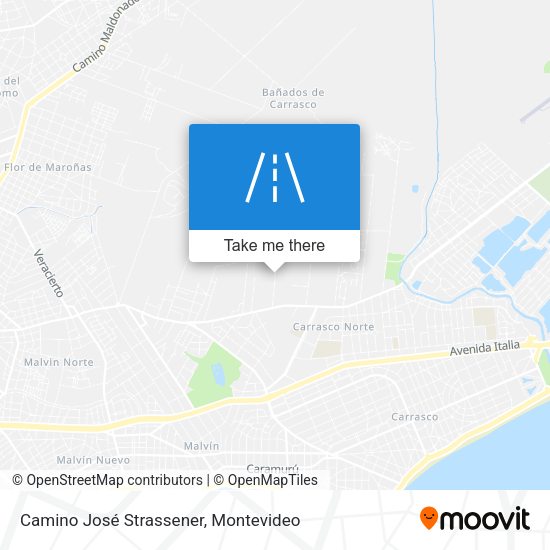 Camino José Strassener map